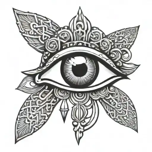 Ankh Symbol And An Eye
