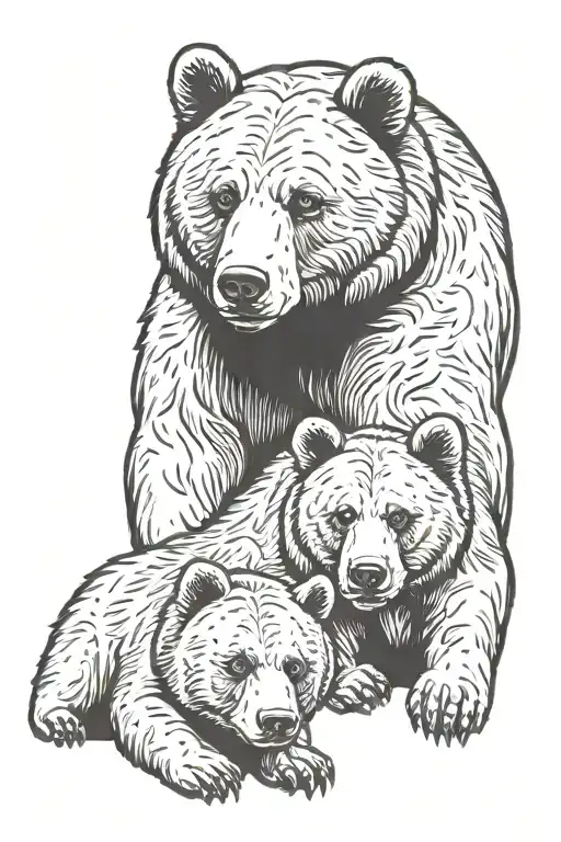 Bear Family Portrait
