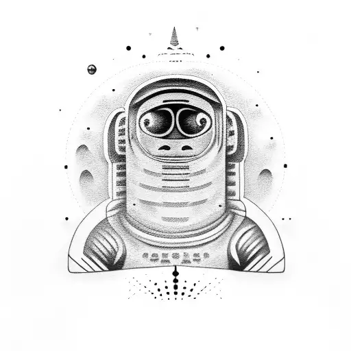 Moai Space Astronaut