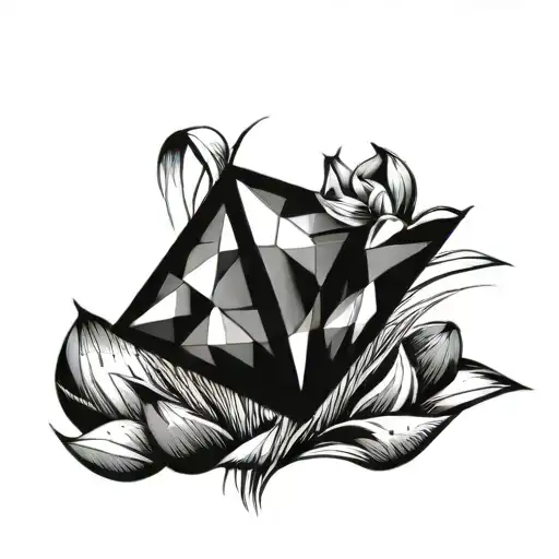 A Diamond Balancing On A Blade Of Grass