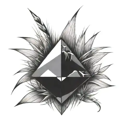 A Diamond Balancing On Top Of A Blade Of Grass