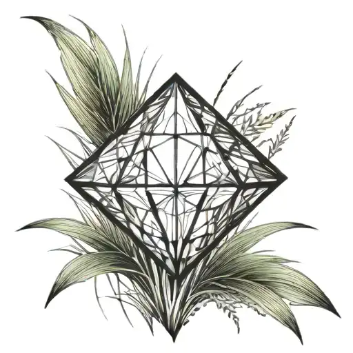 A Diamond On Top Of A Blade Of Grass