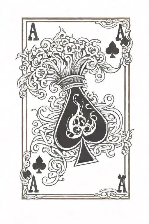 Smoking Aces Poker Card