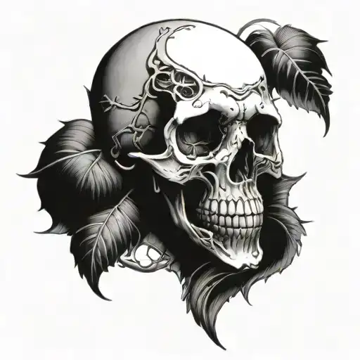 Half Skull Soft Shading
