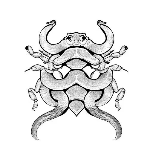 Scorpion And Snake In Love