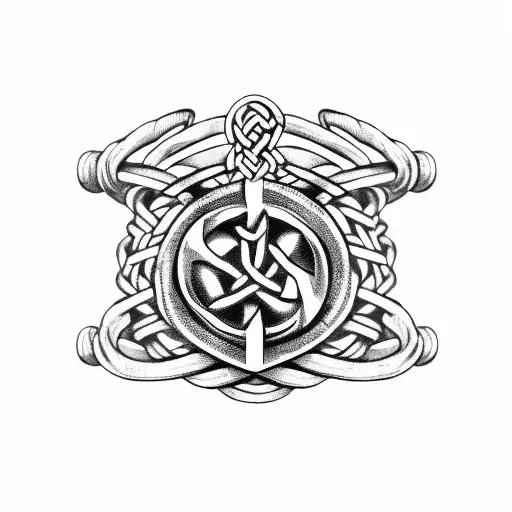 Viking Armring With Nordic Runes In 3 Seperate Parts