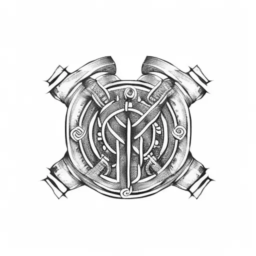 Viking Armring With Nordic Runes For Upper Arm