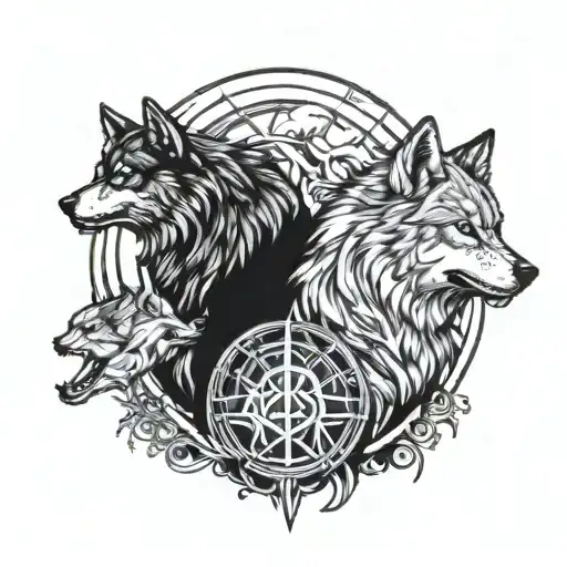 Warriors And Wolf Howling