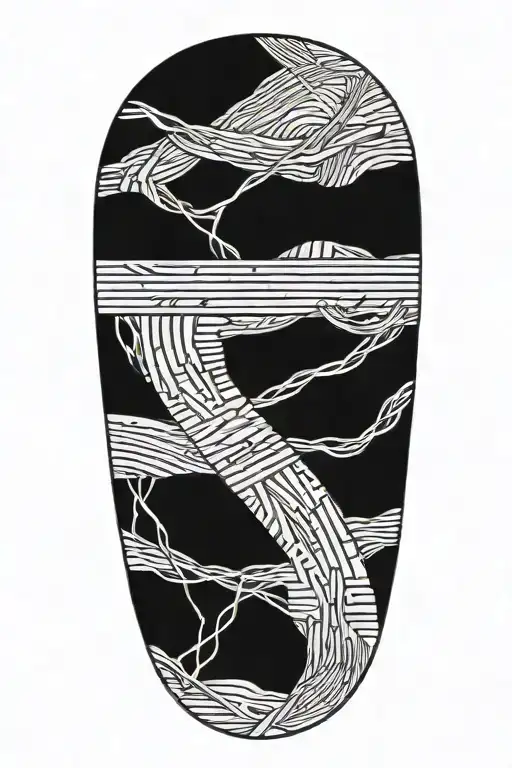 Bands And Lines Connecting Various