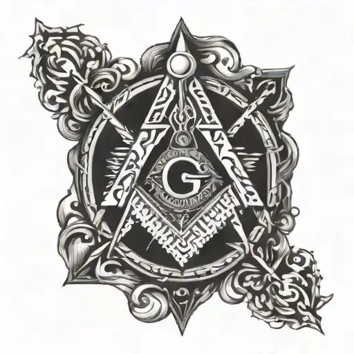 Masonic Square And Compass