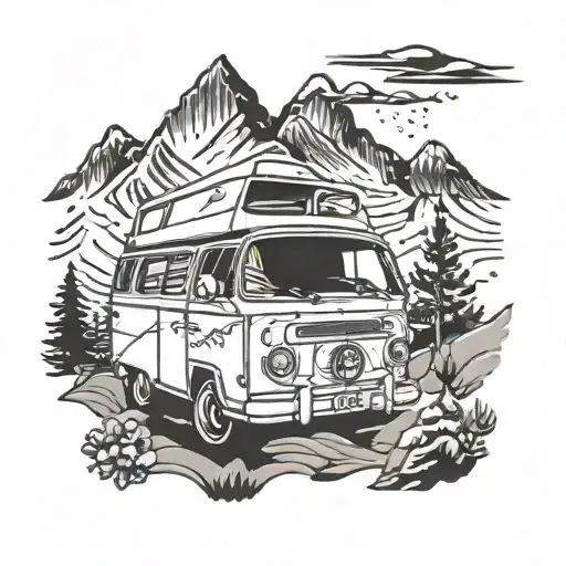 Campervan Mountain Nature
