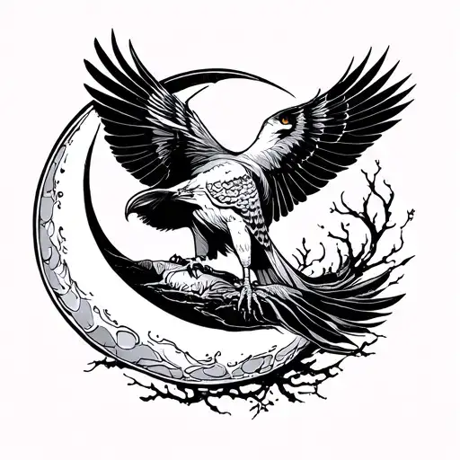 Falcon Cresan Moon Surrounded