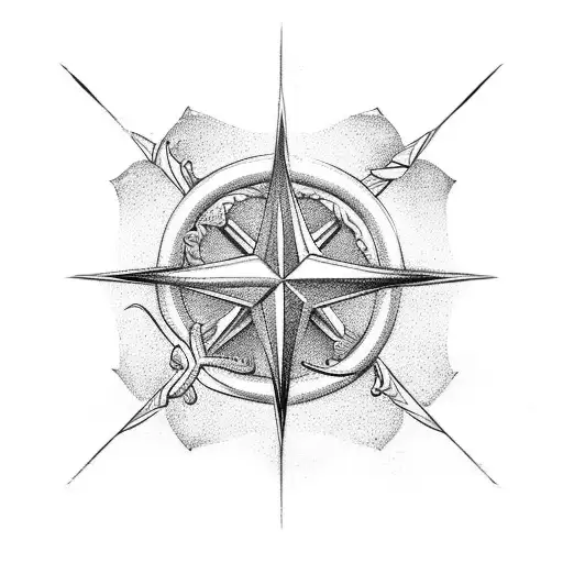 Nautical Star With The Word Jessica In The North