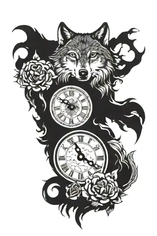 Wolf Clock Owl
