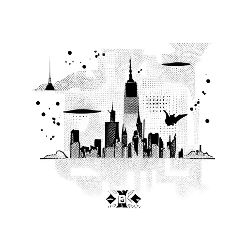 Rock And Roll Skyline Of New York