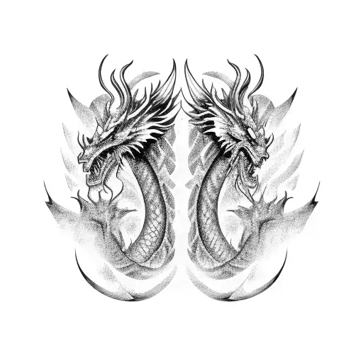 Dragon And Zeus Are Fighting