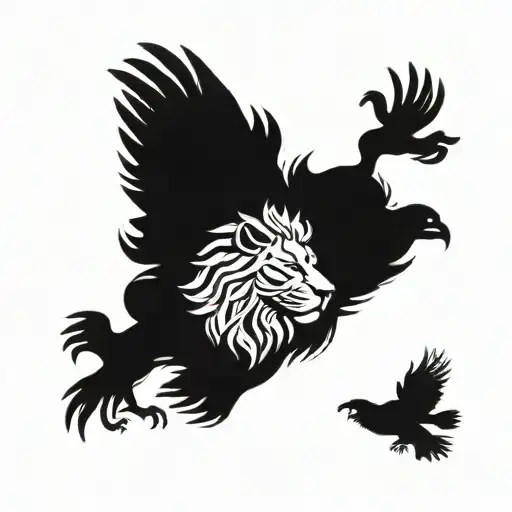 Lion Eagle Tiger On Hand