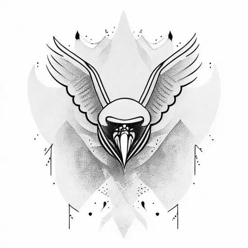 Crow In A Nordic Style