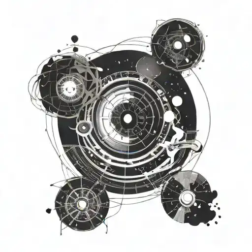 An Abstract Representation Of The Cosmos With Hidden Musical Elements