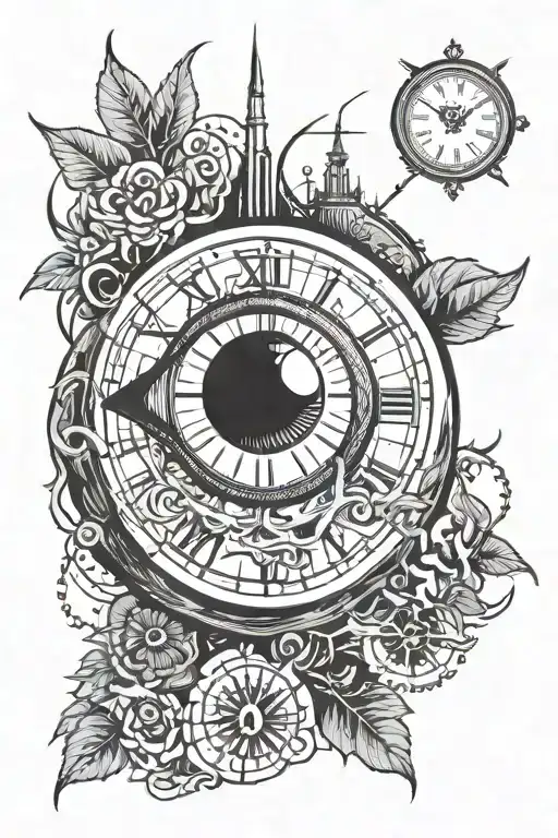Clock With Eye Inside