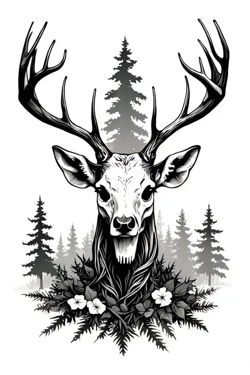 Forest Skull Deer