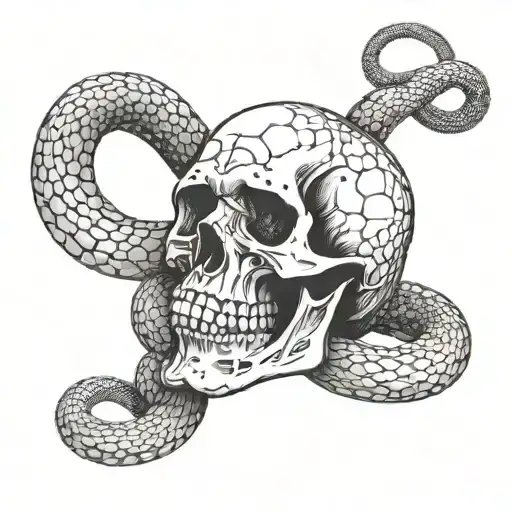 Skull And Snake