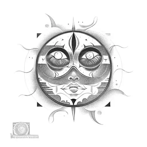 Sun And Moon Ornamental Chest Female