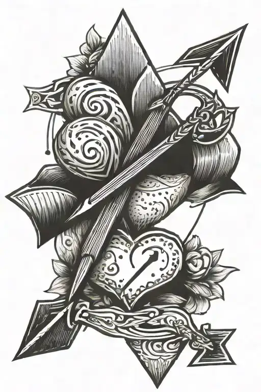 Arrow Piercing A Sugar Heart