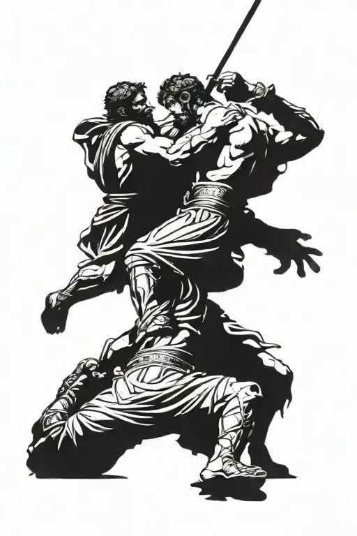 Roman Fight Scene