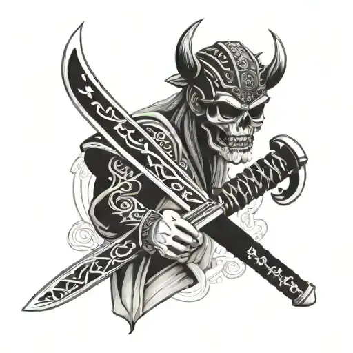 Calavera Samurai Sword
