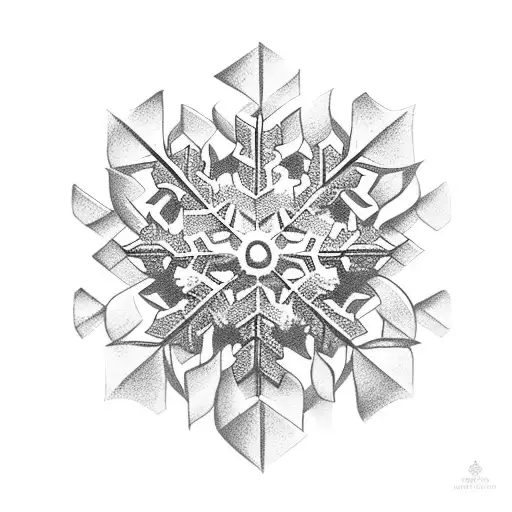 A Snowflake Made Up Of Travel Symbols And Landmarks