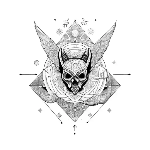 Angle And Devon Made From Smaller Meaningful Symbols