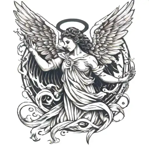 Angel With Arms Wide Open