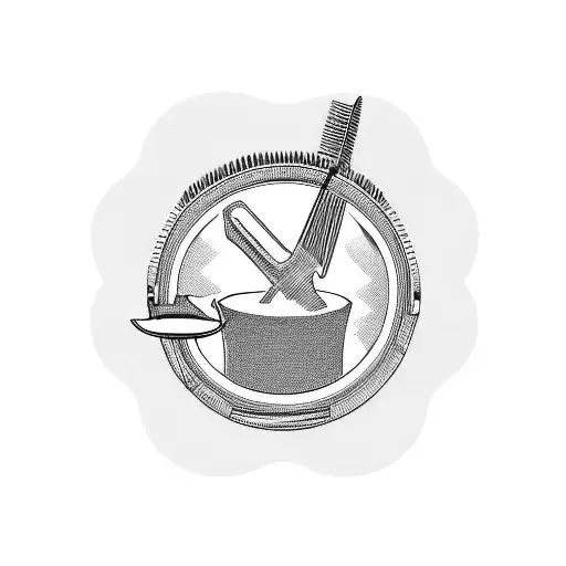 A Barber Chair Surrounded By Travel Landmarks