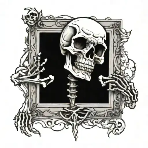 A Skeleton Stuck In The Wall