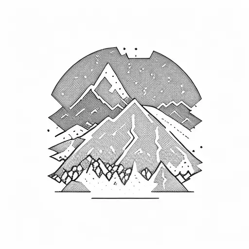 A Mountain Landscape With Flowers In Foregroundd