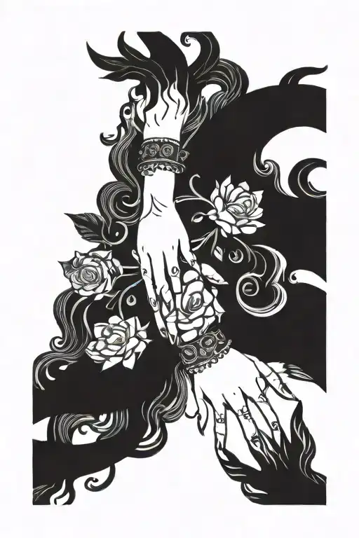 Gemini Sisters Holding Hands