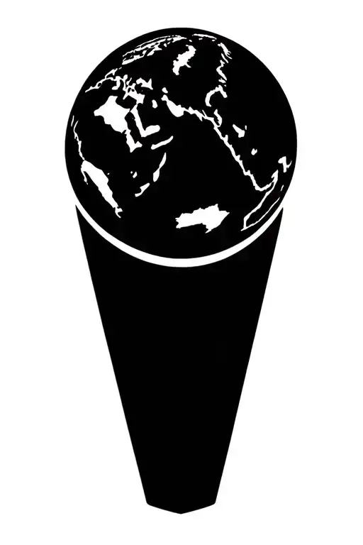 Globe Showing United States Old Style Design