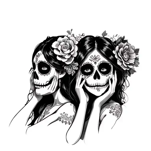Day Of The Dead Girls As See No Evil Speak No Evil Hear No Evil