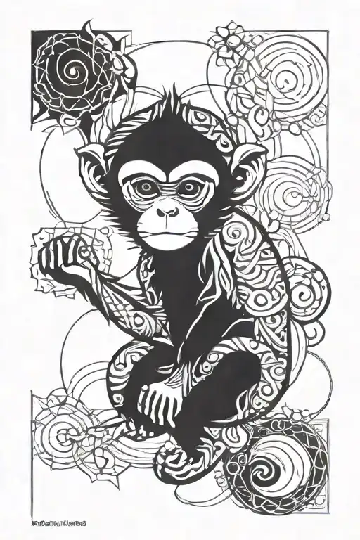 Monkey Abstract