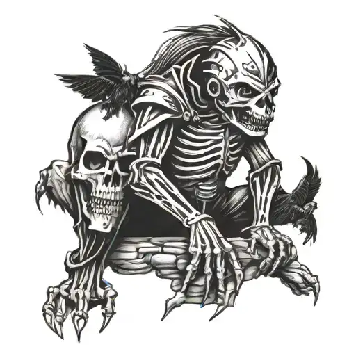 Iron Maiden The Writing On The Wall Bikers Crow Sitting