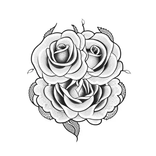 Flowers With Lace And Snake