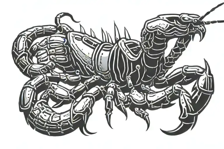 Scorpion With Machine Gun