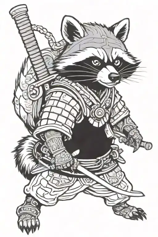 Samurai Raccoon