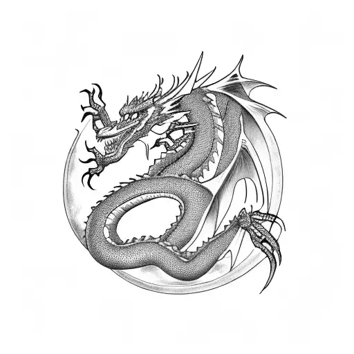 Dragon Para La Espalda