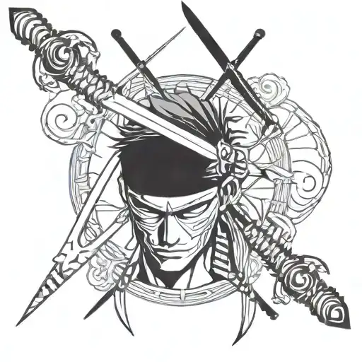 Roronoa Zoro Swords Crossing