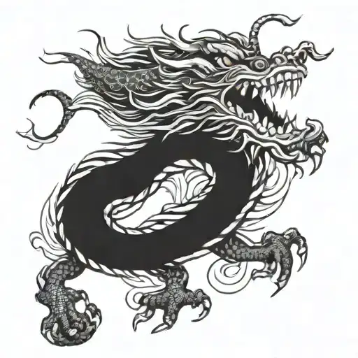 Japanese Dragon Flying