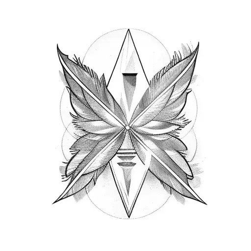 Hourglass With Small Feathers Instead Of Sand