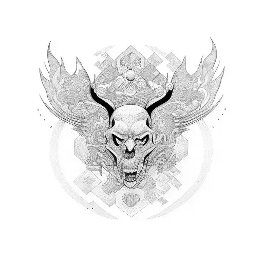 Whimsical Fine Line Half Sleeve Power