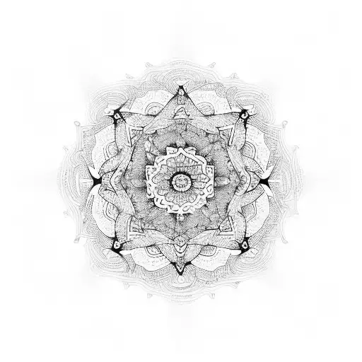Black And White Mandala